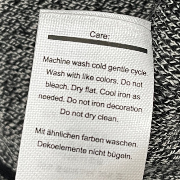 Smartwool Edgewood Poncho Cowl Neck Turtleneck Black Grey Sweater Size Large - Picture 6 of 7